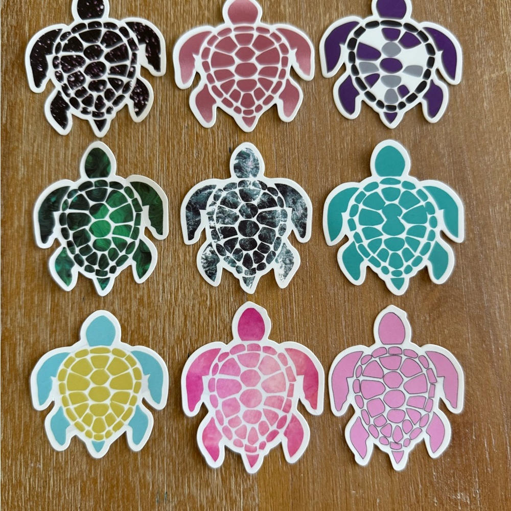 Colorful Turtle Stickers Set - Picture 2 of 2